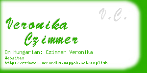 veronika czimmer business card